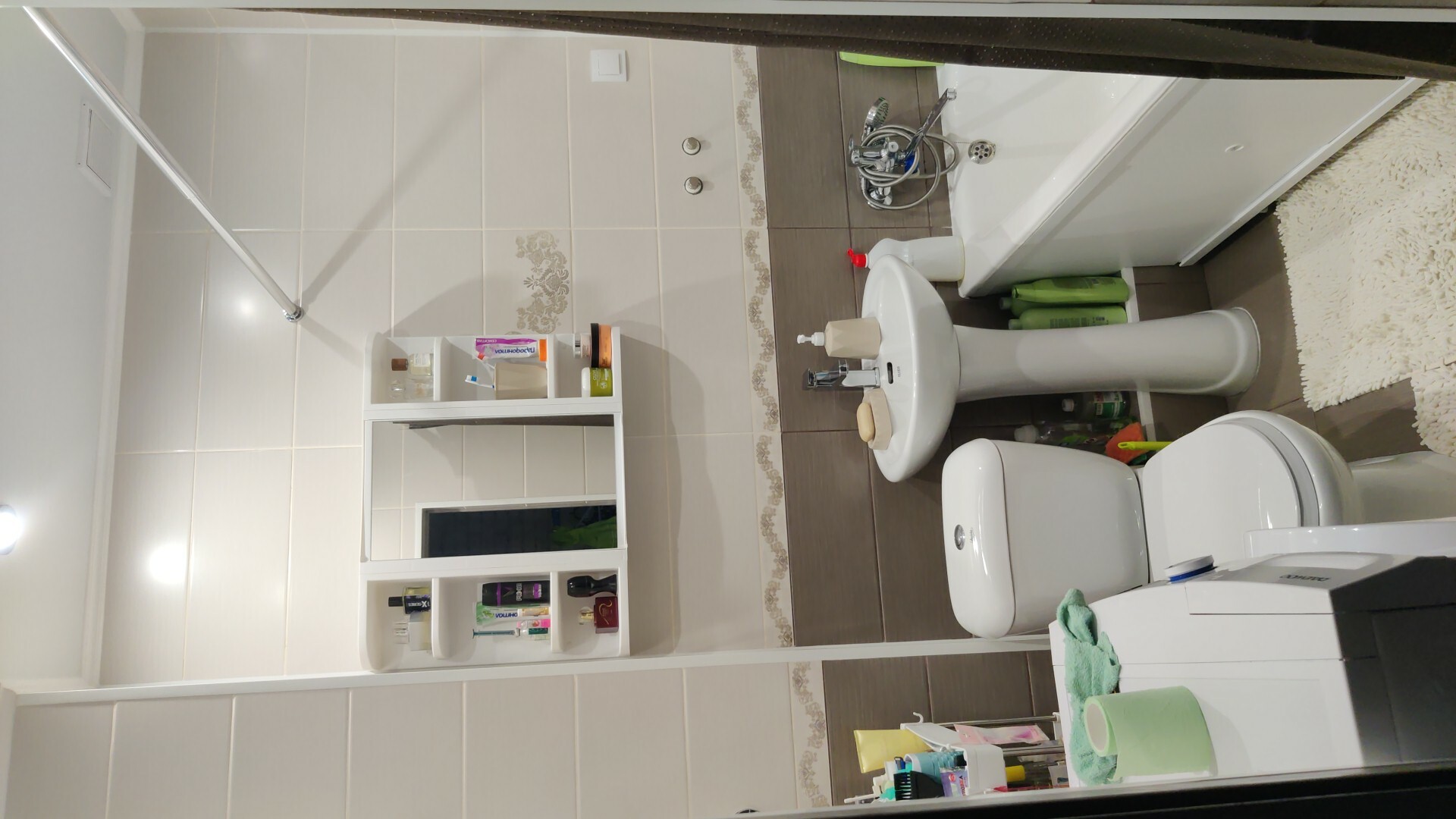 Фотография покупателя товара Набор для ванной комнаты Hilton, цвет белый - Фото 1