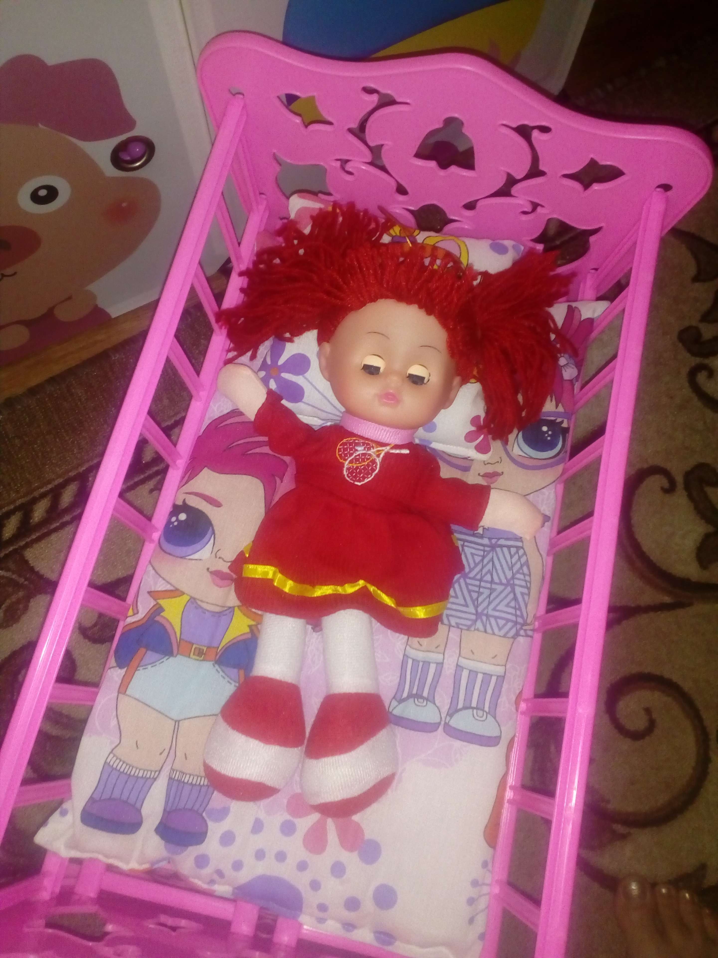 Фотография покупателя товара Мягкая игрушка «Кукла Соня», в платьишке, цвета МИКС - Фото 2