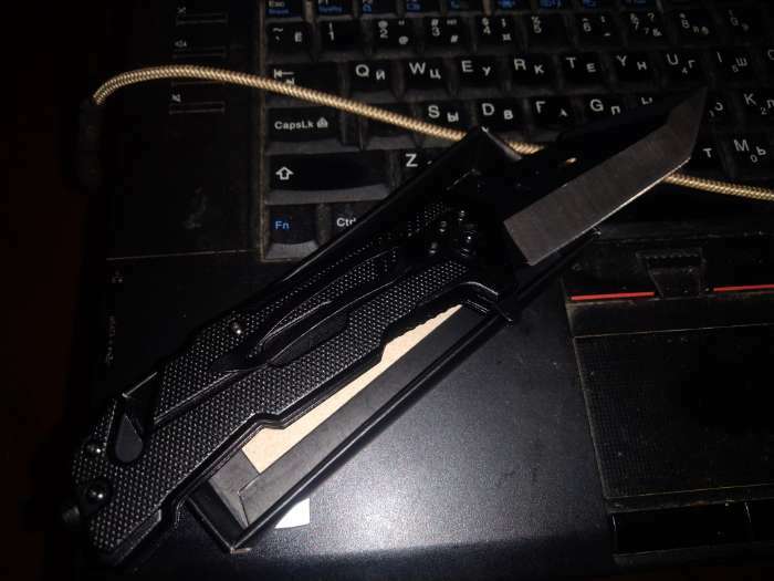 Фотография покупателя товара Нож складной "Захват" 21см, клинок 90мм/1,6мм, со стропорезом