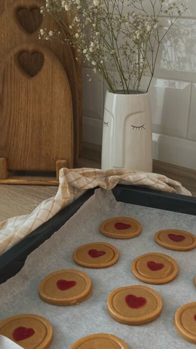 Фотография покупателя товара Набор для приготовления печенья «Сердце», 2 шт: печать и форма для вырезания, цвет МИКС - Фото 1