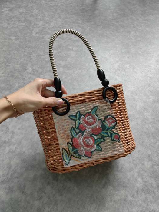 Фотография покупателя товара Ручки для сумки, 2 шт., вощёный шнур, 46±1×4.5 см, чёрные - Фото 2