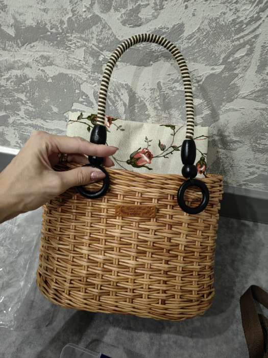 Фотография покупателя товара Ручки для сумки, 2 шт., вощёный шнур, 46±1×4.5 см, чёрные - Фото 1