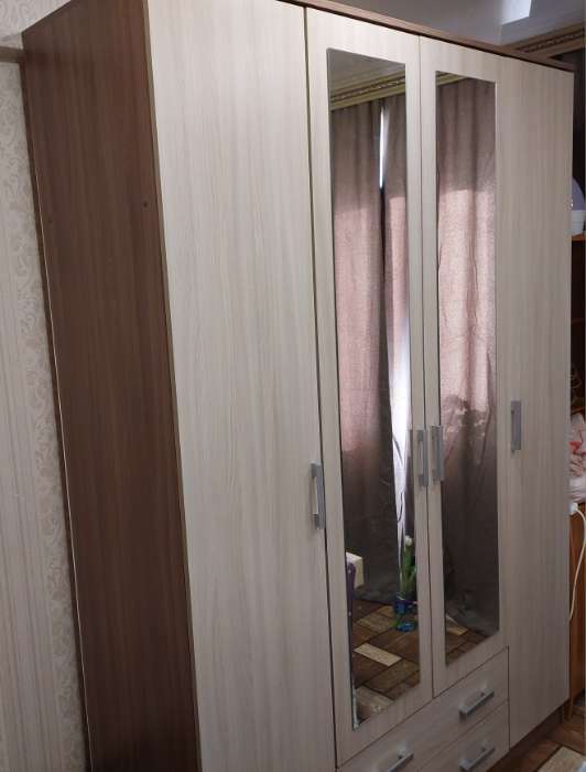 Фотография покупателя товара Шкаф 4-х дверный Квадро, 1600х487х2200, Белый - Фото 16
