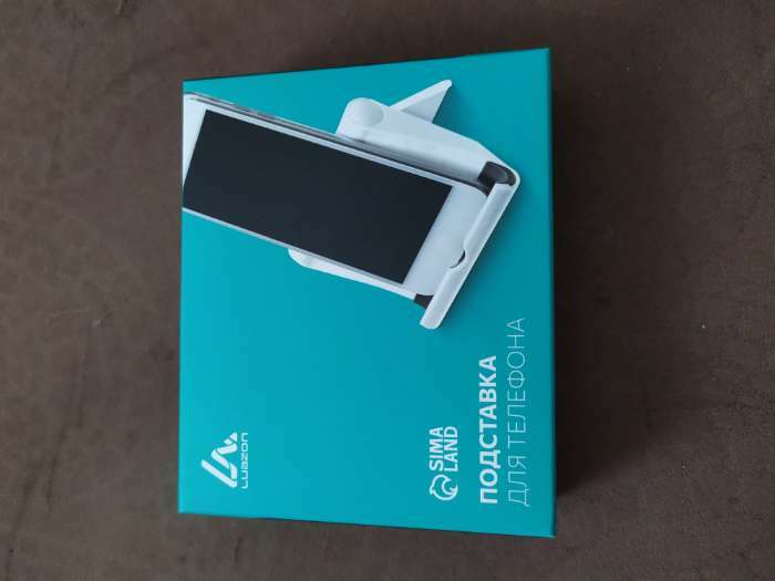 Фотография покупателя товара Подставка для телефона LuazON, складная, регулируемая высота, белая - Фото 2
