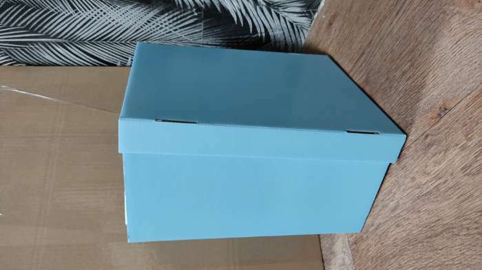 Фотография покупателя товара Коробка подарочная складная, упаковка, «Голубая», 31,2 х 25,6 х 16,1 см - Фото 3