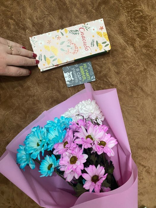 Фотография покупателя товара Открытка с местом для шоколадки «Спасибо» - Фото 2