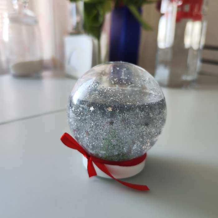 Фотография покупателя товара Набор для опытов «Снежный Шар», ёлочка, диаметр 8 см - Фото 3