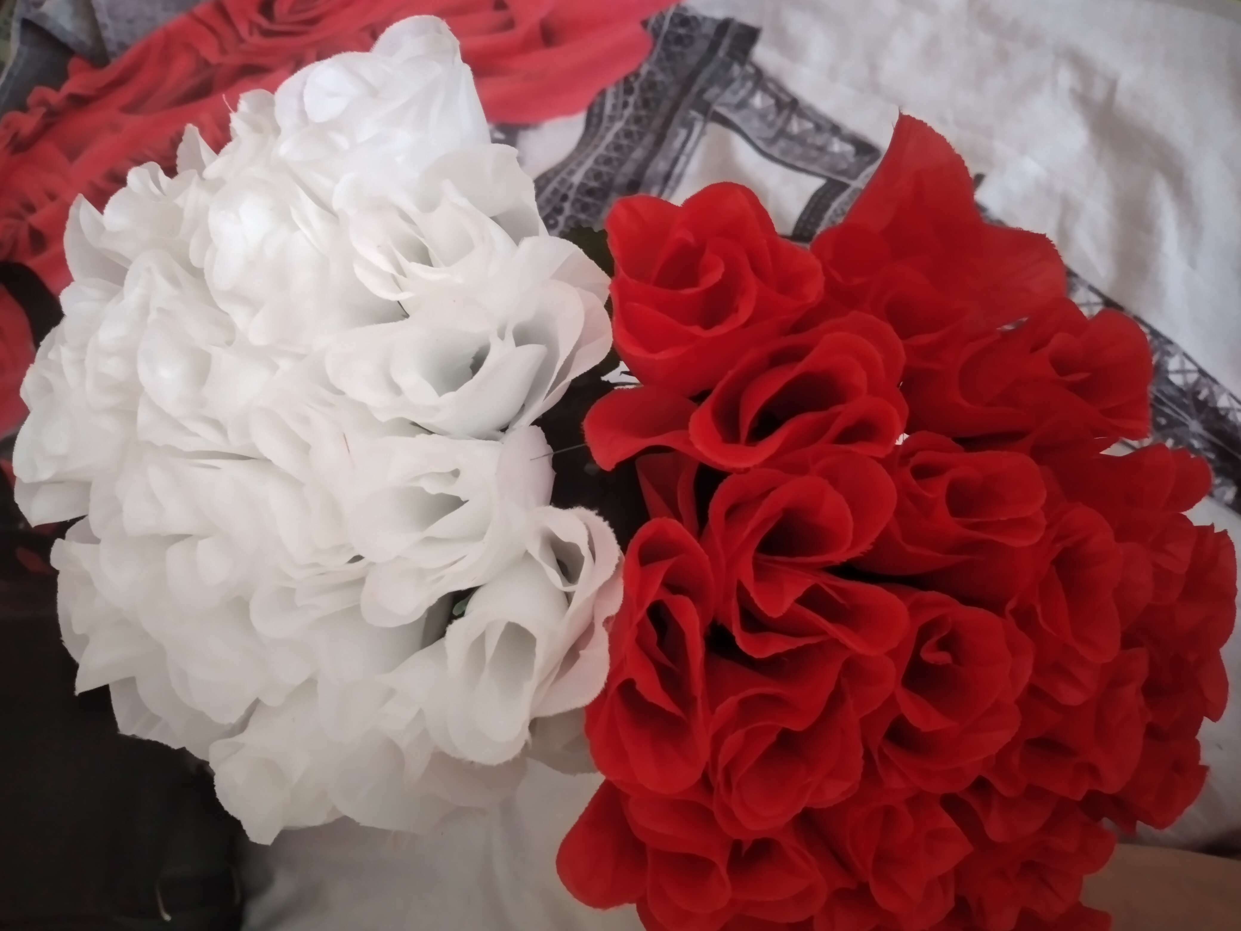 Фотография покупателя товара Цветы искусственные "Роза" 23 см, красный - Фото 1