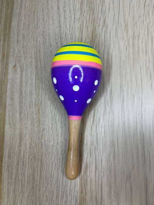 Фотография покупателя товара Музыкальная игрушка «Маракас», с белым горошком, цвета микс