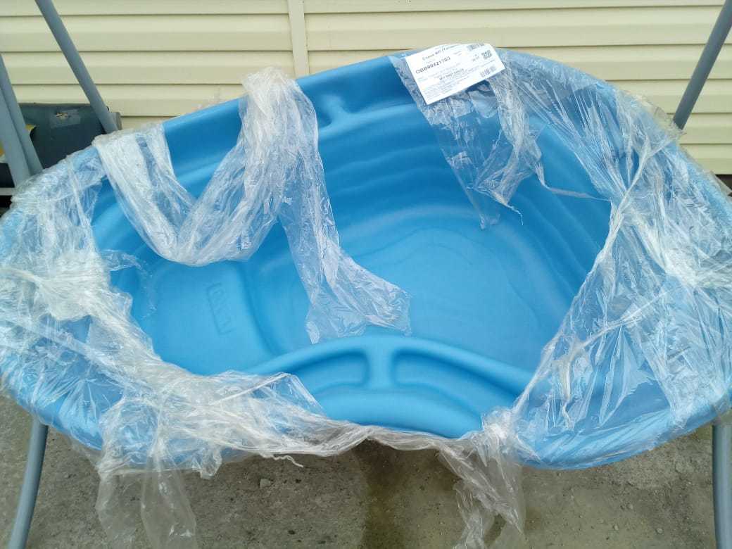 Фотография покупателя товара Пруд садовый пластиковый, 300 л, синий - Фото 2