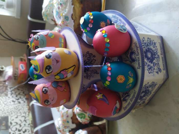Фотография покупателя товара Набор для украшения яиц «Волшебство», 25 х 15 см - Фото 1