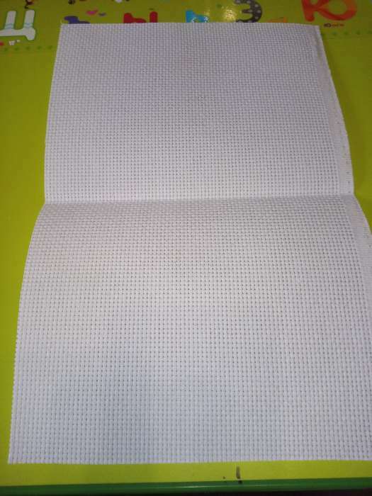 Фотография покупателя товара Канва для вышивания, №14, 30 × 20 см, цвет белый - Фото 1