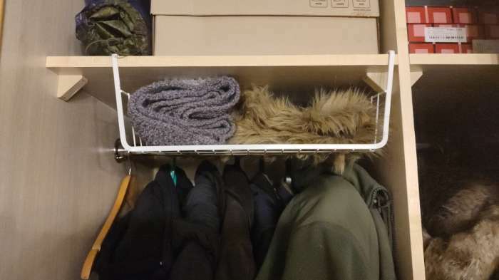 Фотография покупателя товара Корзина сетчатая навесная на полку Доляна, 40×25.5×14 см, белая - Фото 27