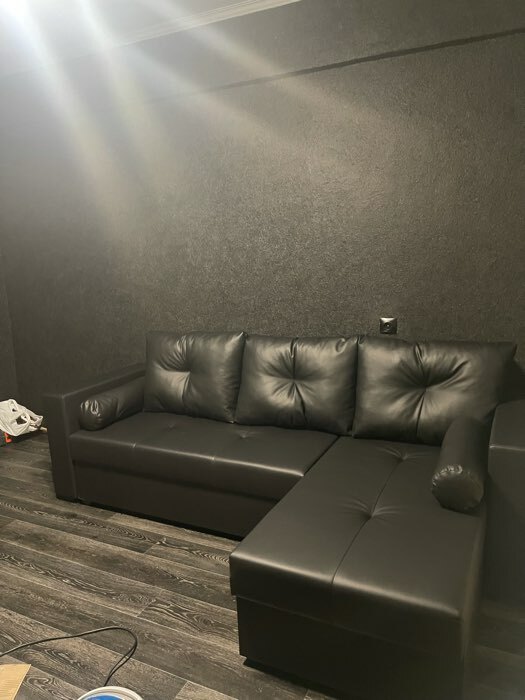 Фотография покупателя товара Угловой диван «Верона Лайт», еврокнижка, правый угол, микровельвет, цвет фиолетовый - Фото 1