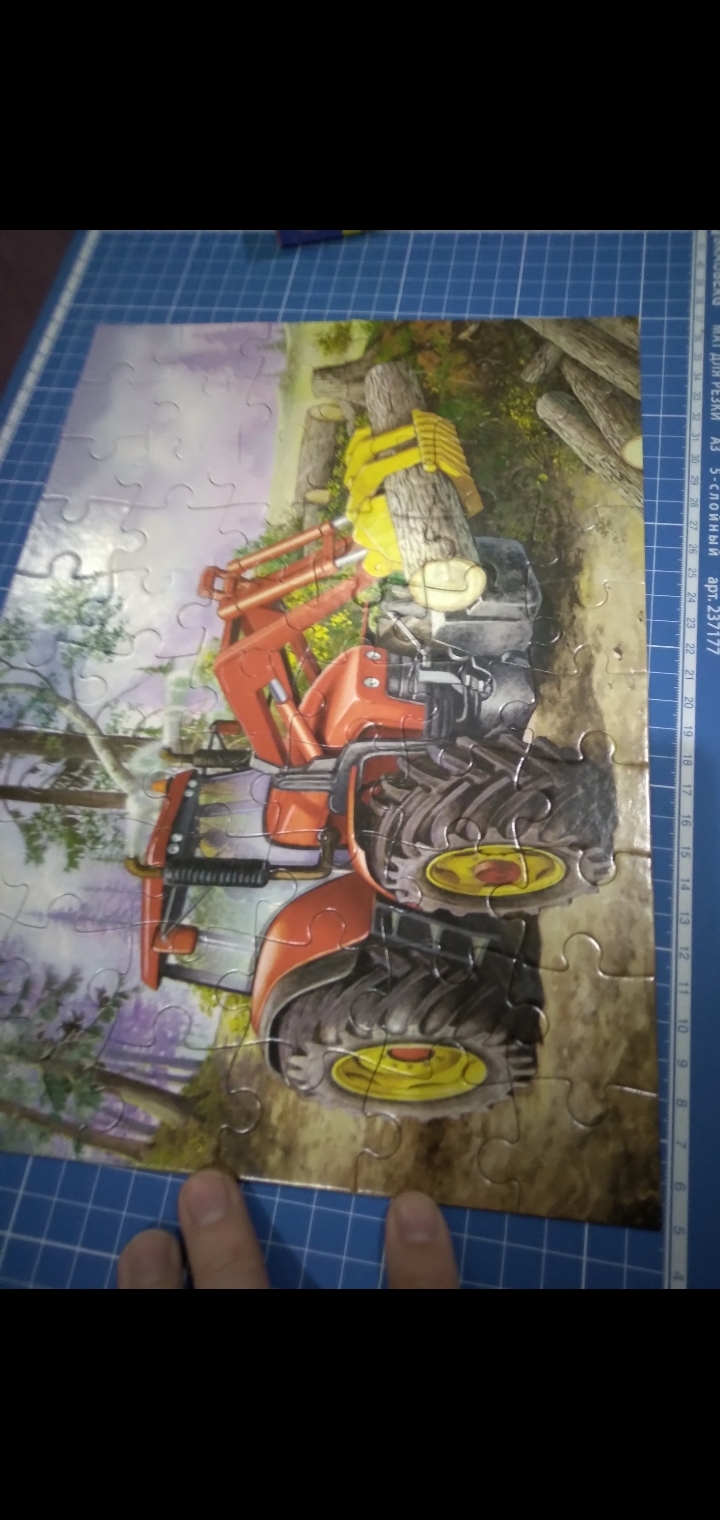 Фотография покупателя товара Миди-пазлы «Трактор», 60 элементов - Фото 1