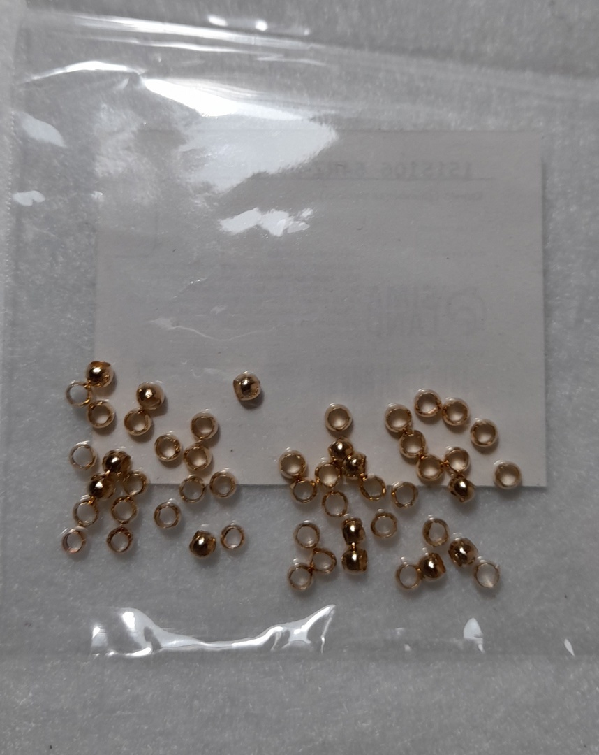 Фотография покупателя товара Кримп (зажимная бусина) СМ-355, (набор 50 шт.) 3 мм, цвет серебро - Фото 4