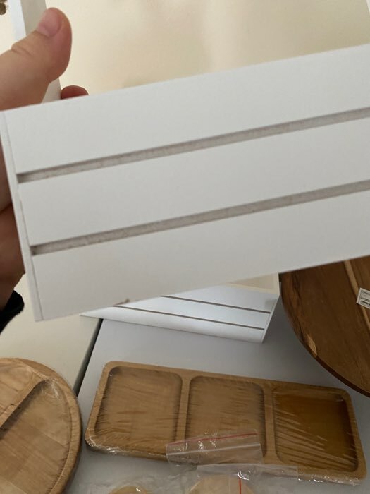 Фотография покупателя товара Набор кашпо деревянных 2 в 1 (25×15×30; 21×12×23 см) "Dear", ручка канат, белый - Фото 8