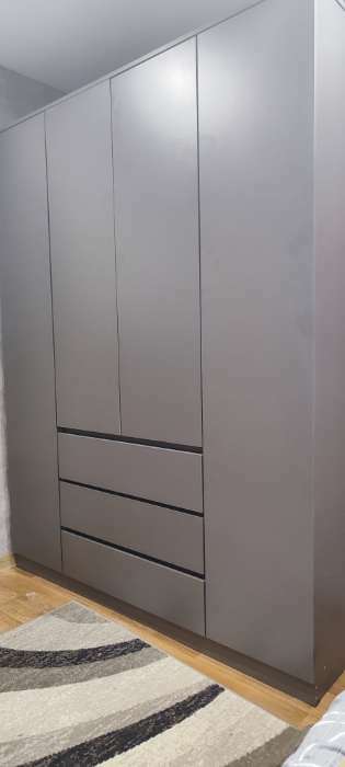 Фотография покупателя товара Шкаф трёхстворчатый распашной «Мадера», 3 ящика, 1200×520×2100 мм, цвет белый - Фото 196