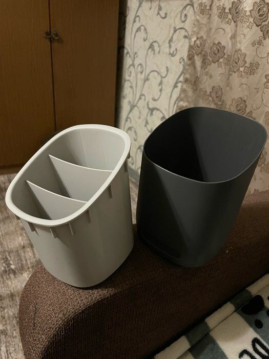 Фотография покупателя товара Подставка для столовых приборов IDEA «ИЗЛИ», 25×14.5×19 см, пластик, графитовая - Фото 11