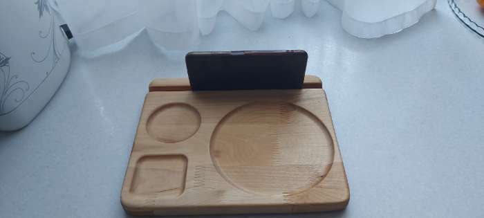 Фотография покупателя товара Подставка Adelica, для тарелки, кружки и телефона, 25×21×1,8 см - Фото 1
