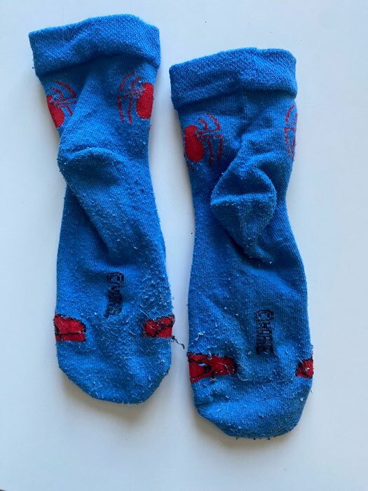 Фотография покупателя товара Носки детские для мальчика «Человек-Паук», MARVEL, 20-22 см, синие - Фото 4
