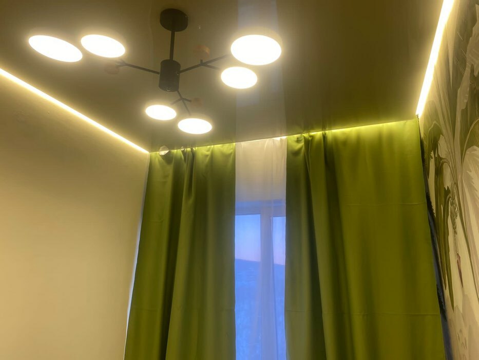 Фотография покупателя товара Люстра 1075/6BK LED 72 Вт черный 98×98×60 см BayerLux - Фото 1