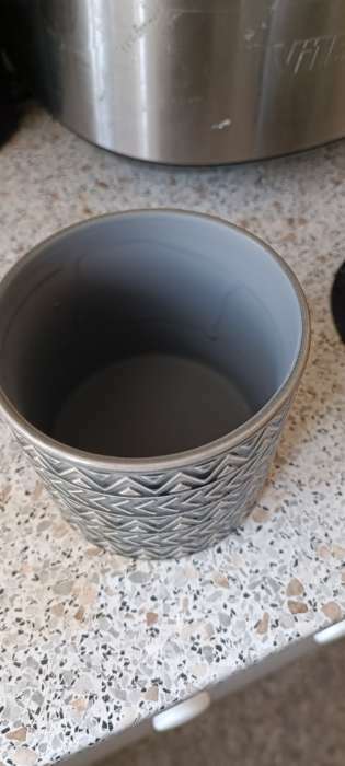 Фотография покупателя товара Банка керамическая для сыпучих продуктов «Этника», 400 мл, цвет чёрный - Фото 12
