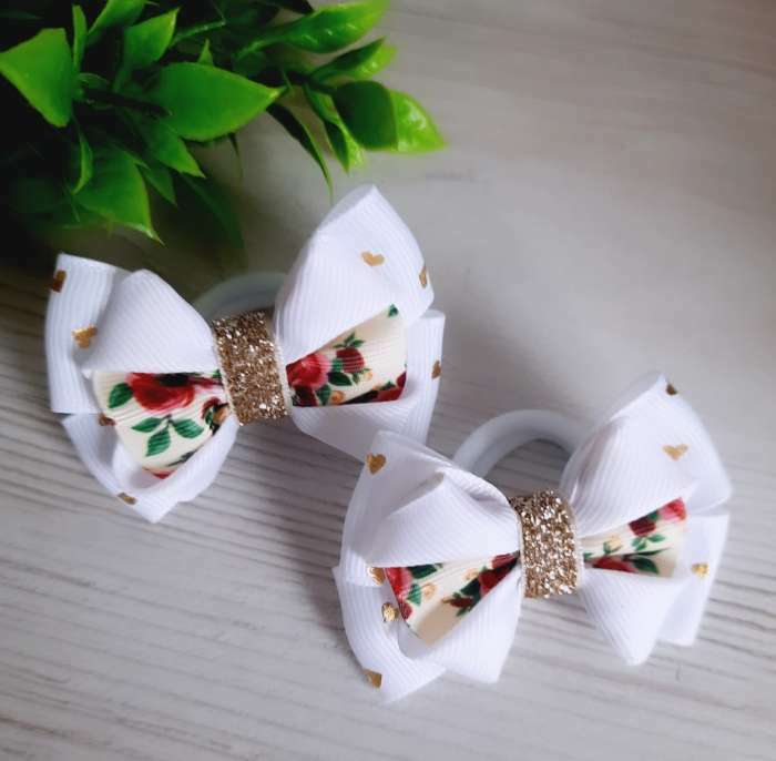 Фотография покупателя товара Лента репсовая с тиснением «Сердечки», 25 мм, 23±1 м, белая №001 - Фото 5