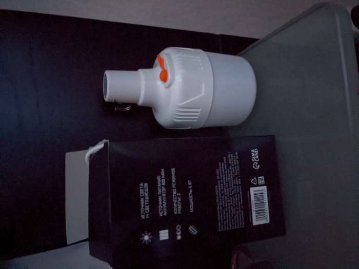 Фотография покупателя товара Фонарь кемпинговый аккумуляторный "Мастер К", 5 Вт, 800 мАч, на крючке