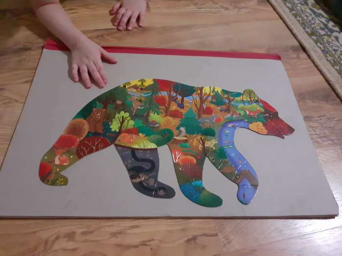 Фотография покупателя товара Пазл детский фигурный «Хозяин леса», 75 деталей - Фото 4