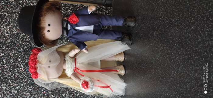 Фотография покупателя товара Набор для шитья. Интерьерные куклы «Жених и Невеста», 30 см - Фото 1
