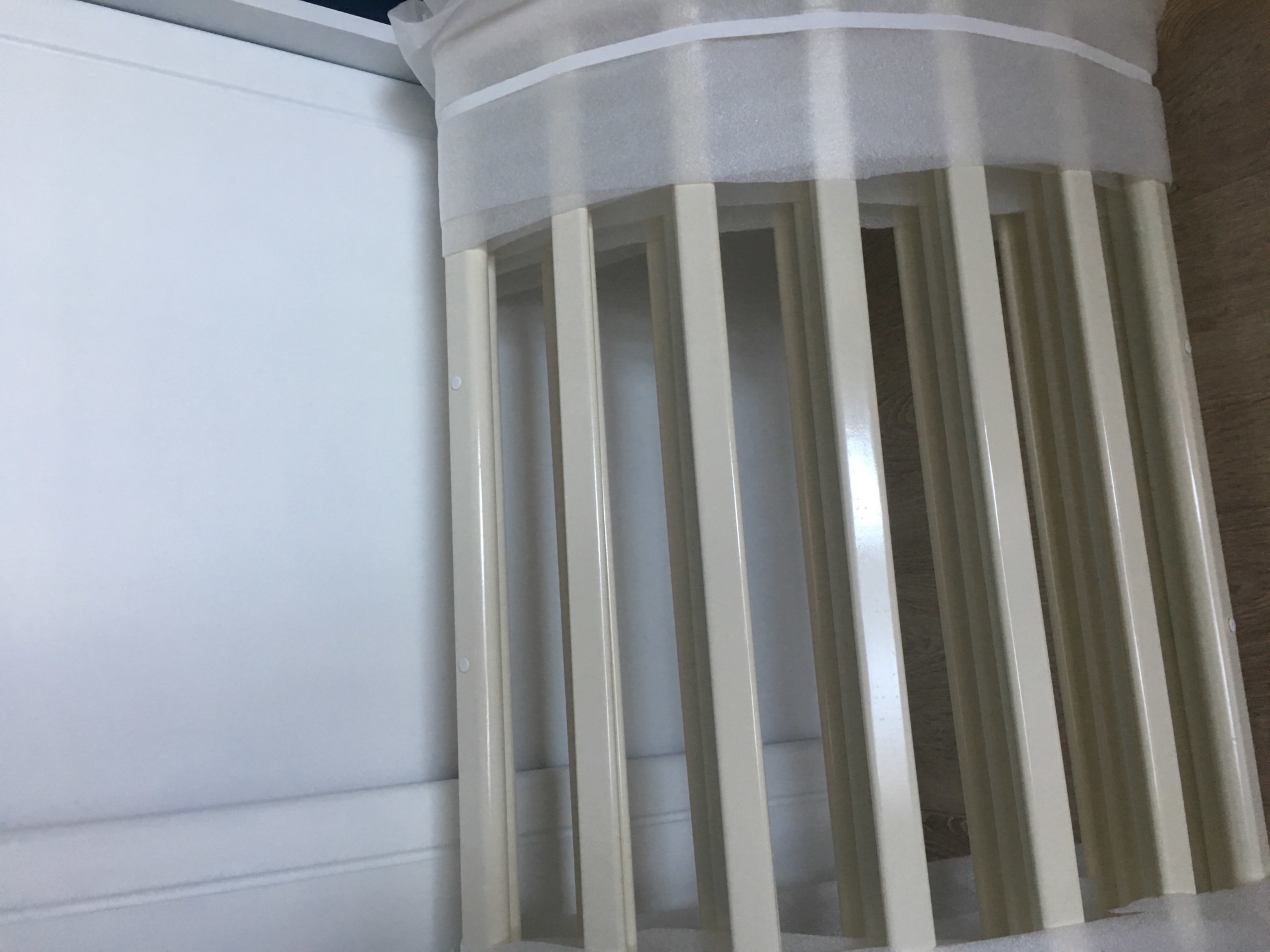 Фотография покупателя товара Детская кроватка трансформер Incanto Mimi 7 в 1, круглая/овальная, белая - Фото 13
