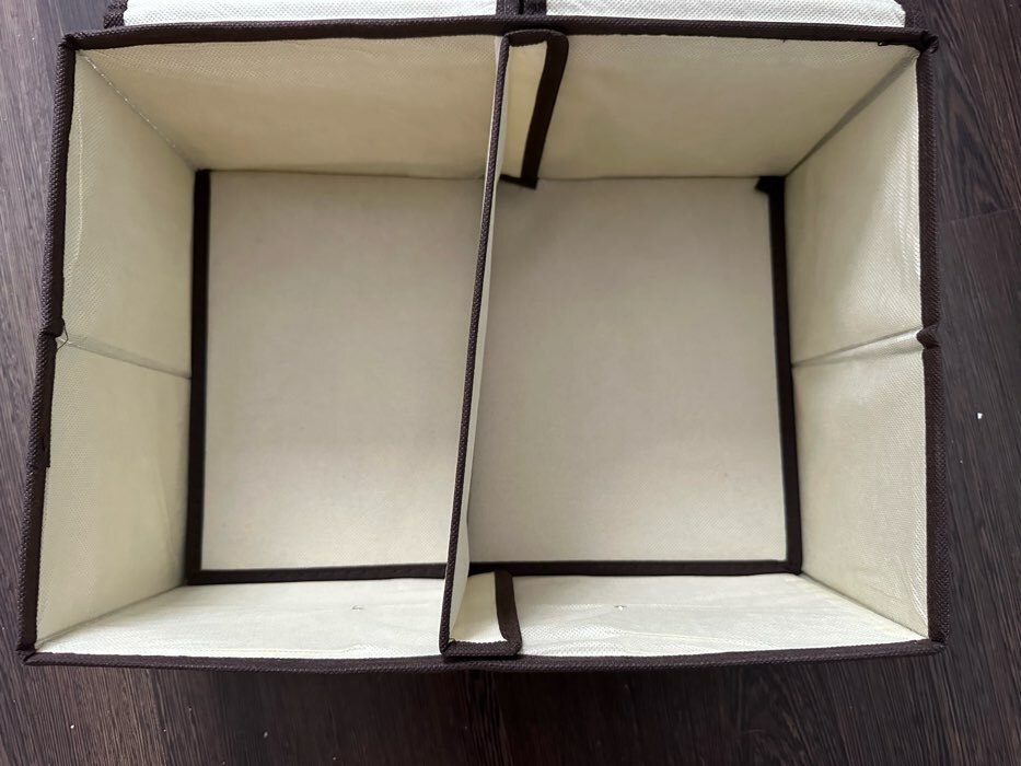 Фотография покупателя товара Короб стеллажный для хранения с двойной крышкой Доляна «Тэри», 36×25×16 см, цвет серый - Фото 1