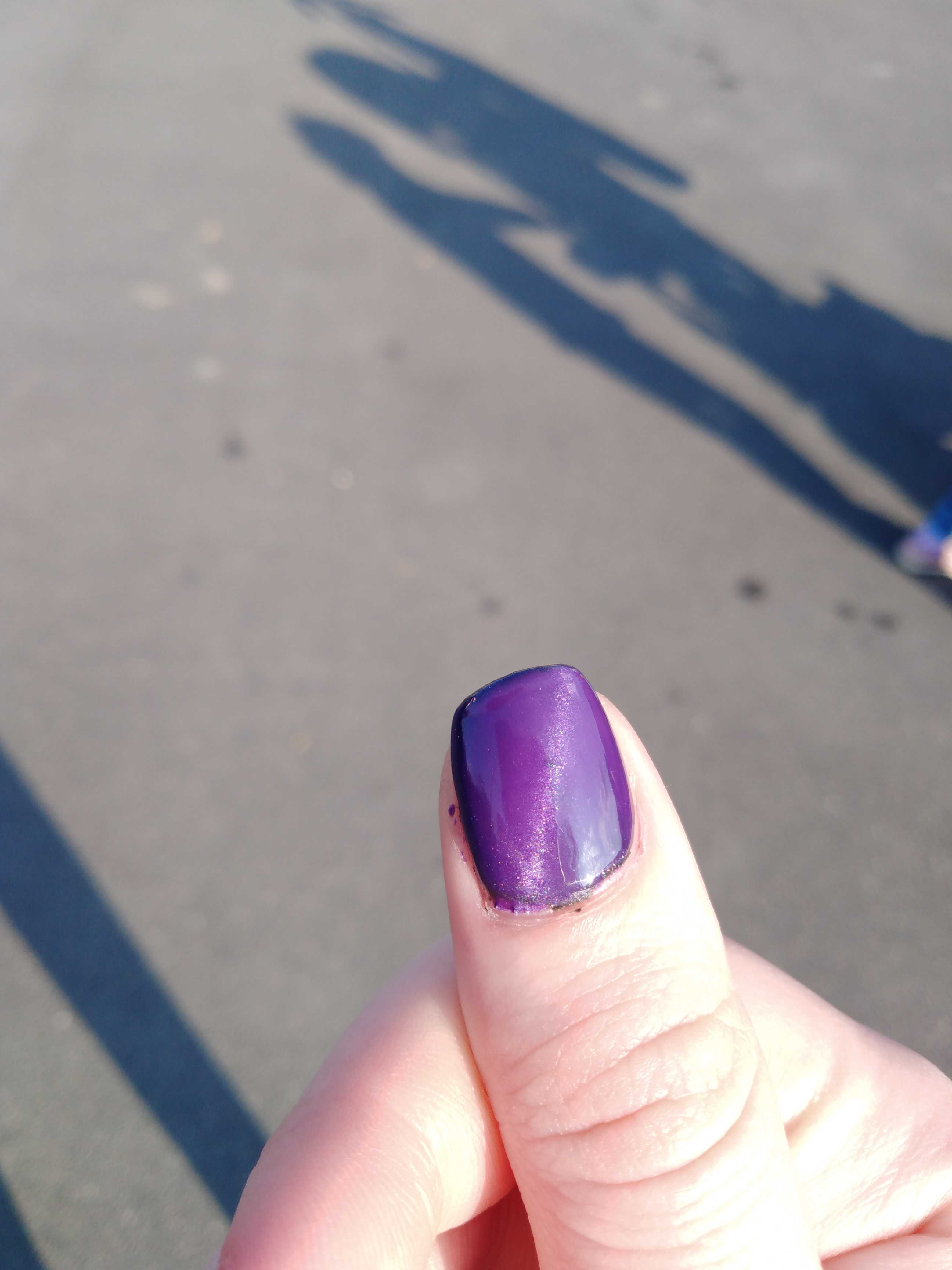 Фотография покупателя товара Гель-лак для ногтей 3D, трёхфазный LED/UV, под магнит, 10 мл, цвет 20-035, фиолетовый