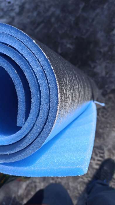 Фотография покупателя товара Коврик туристический maclay, с фольгой, 180х60х0.6 см, цвет голубой - Фото 1