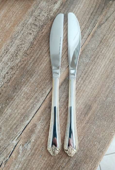 Фотография покупателя товара Нож столовый Regent inox Rosa, нержавеющая сталь, 2 предмета - Фото 4