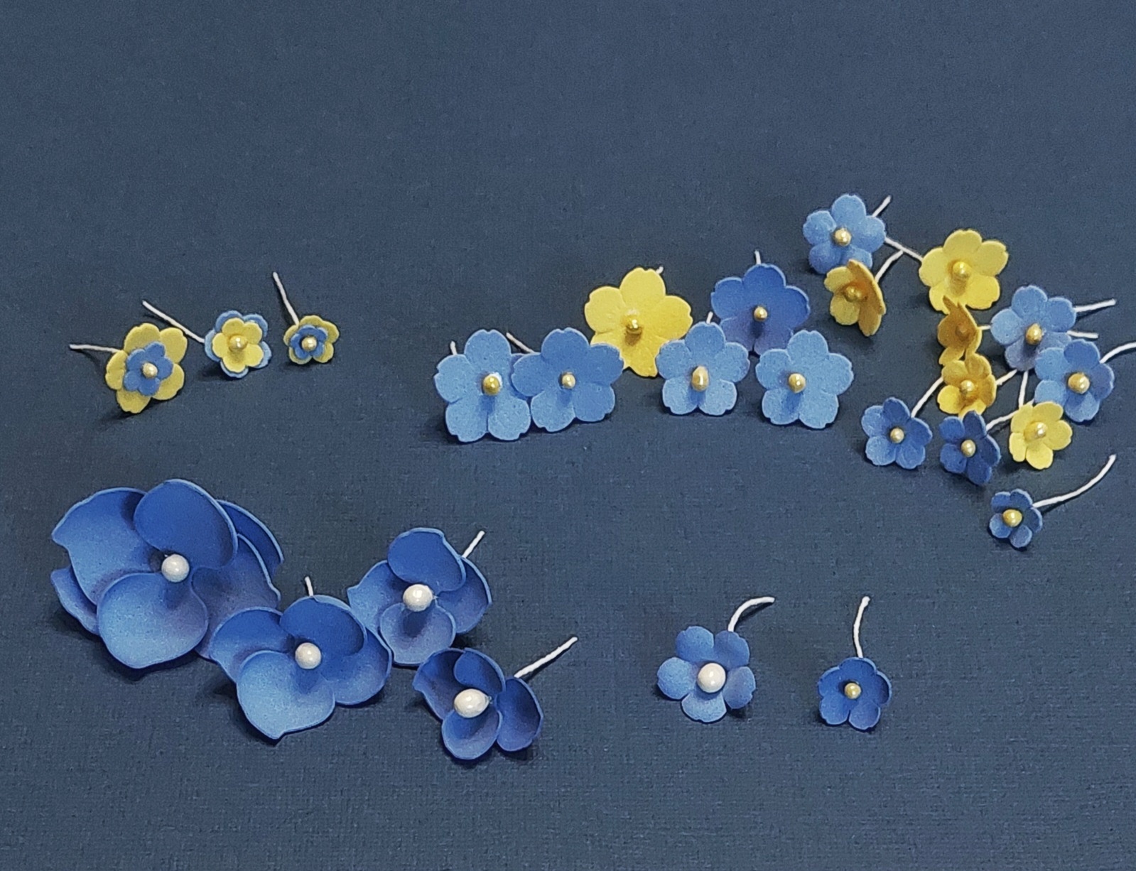 Фотография покупателя товара Фоамиран «Небесно-голубой», 1 мм, набор 10 листов, 50×50 см - Фото 1