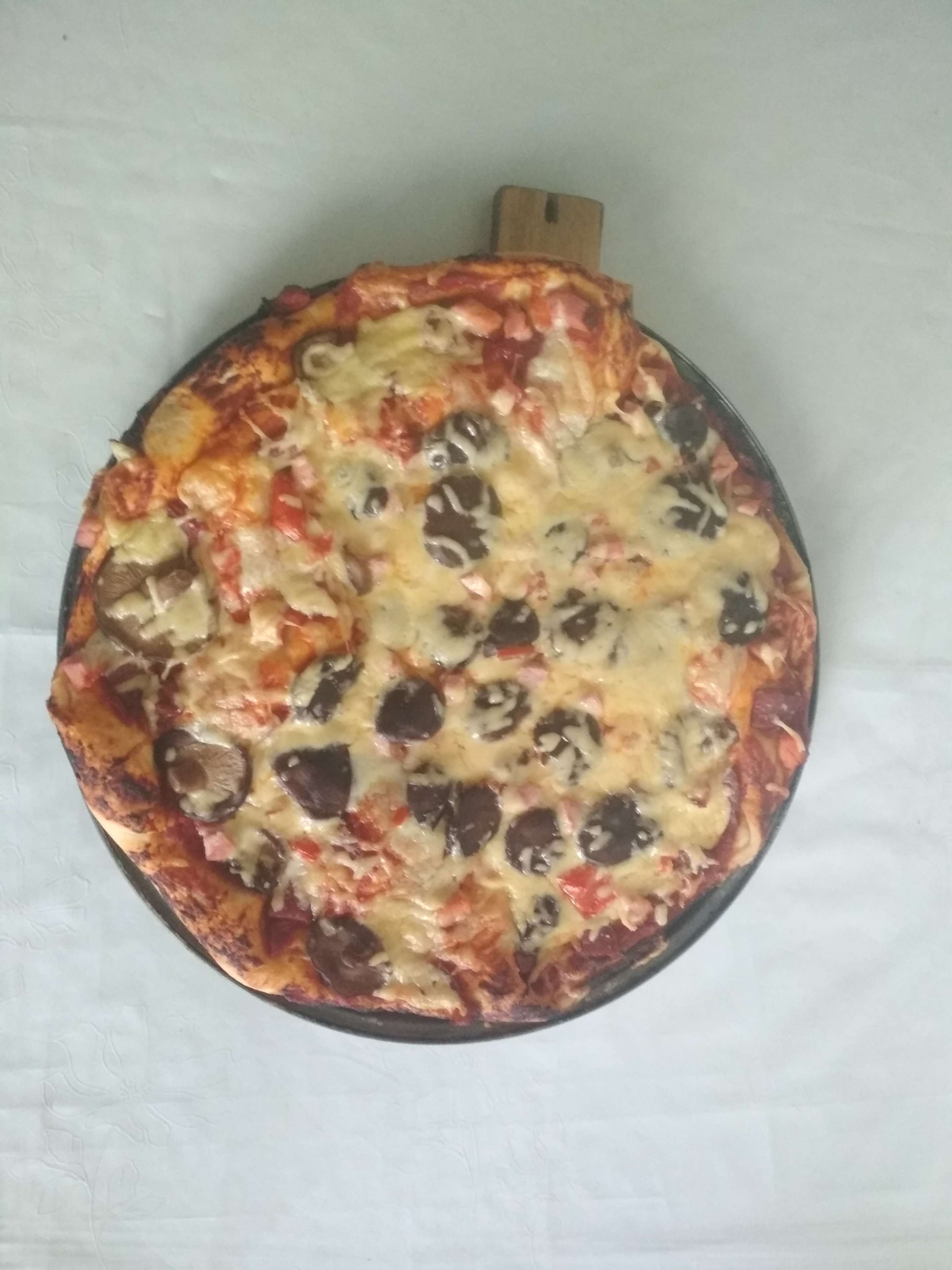 Фотография покупателя товара Форма для пиццы Доляна «Жаклин», d=32 см, антипригарное покрытие, цвет чёрный - Фото 16