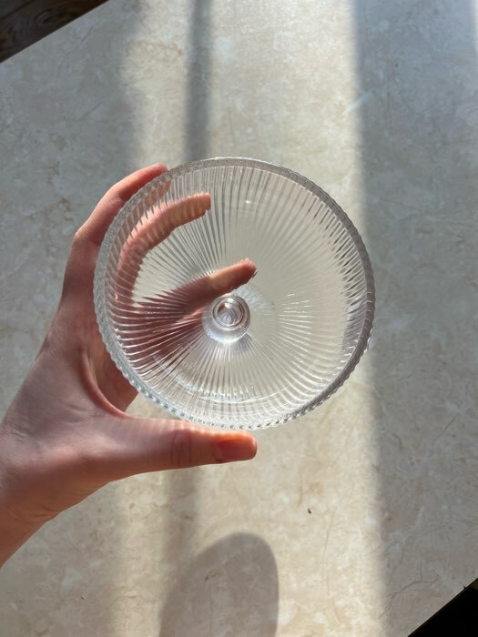 Фотография покупателя товара Креманка стеклянная Magistro «Грани», 300 мл, 12×10 см, цвет прозрачный