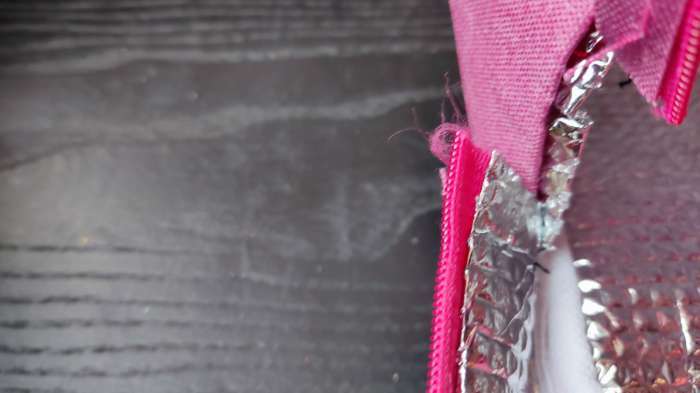 Фотография покупателя товара Термосумка на молнии 6 л, цвет розовый