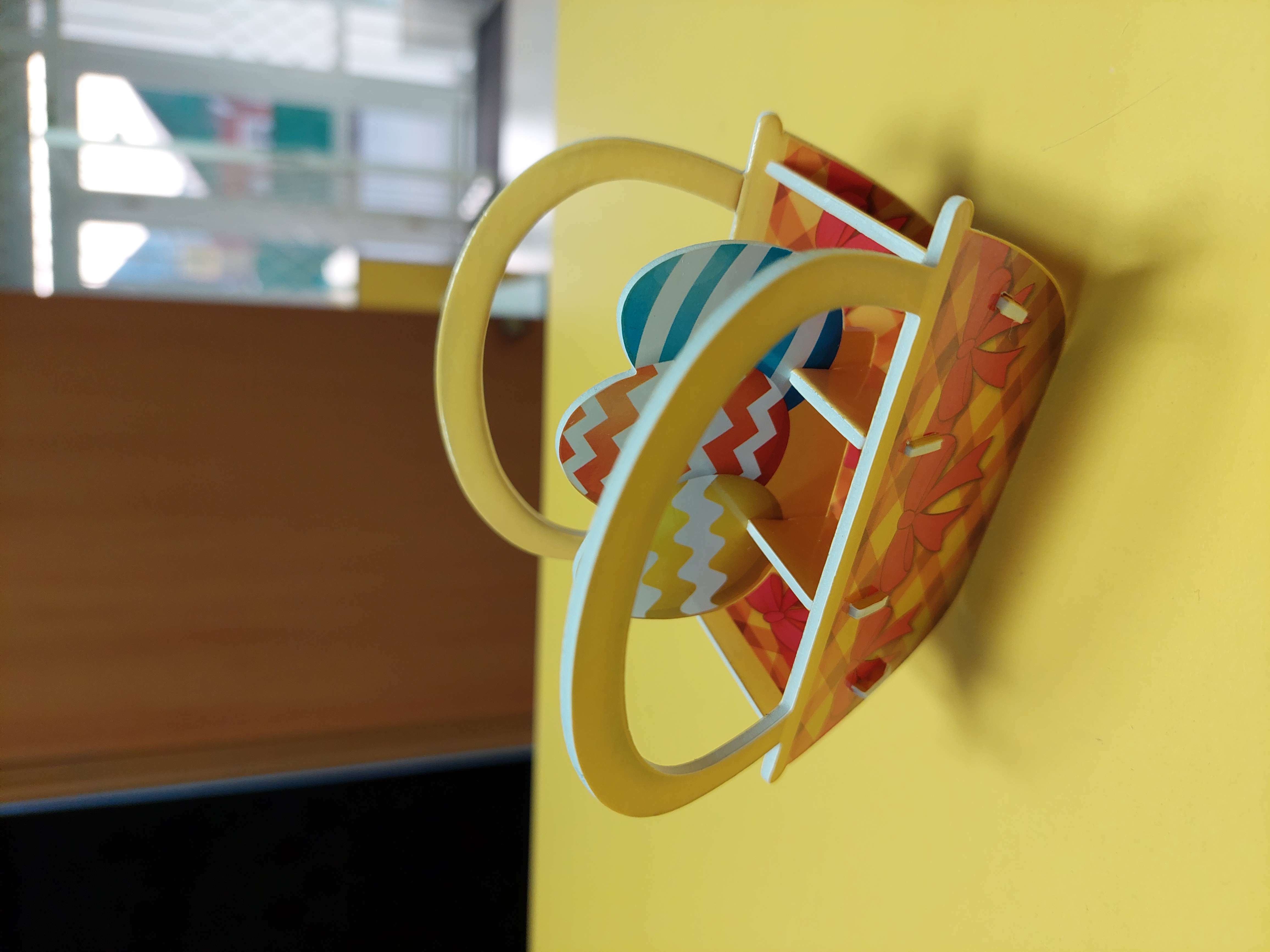 Фотография покупателя товара Конструктор 3D из пенокартона «Светлая пасха», корзинка с яйцами - Фото 1