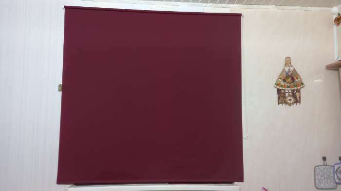 Фотография покупателя товара Рулонная штора «Комфортиссимо», 40х160 см, цвет красное вино - Фото 1