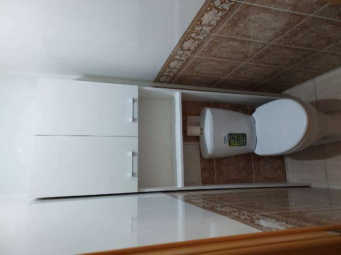 Фотография покупателя товара Стеллаж для ванной комнаты, Белый,  66 х 23 х 185 см - Фото 9
