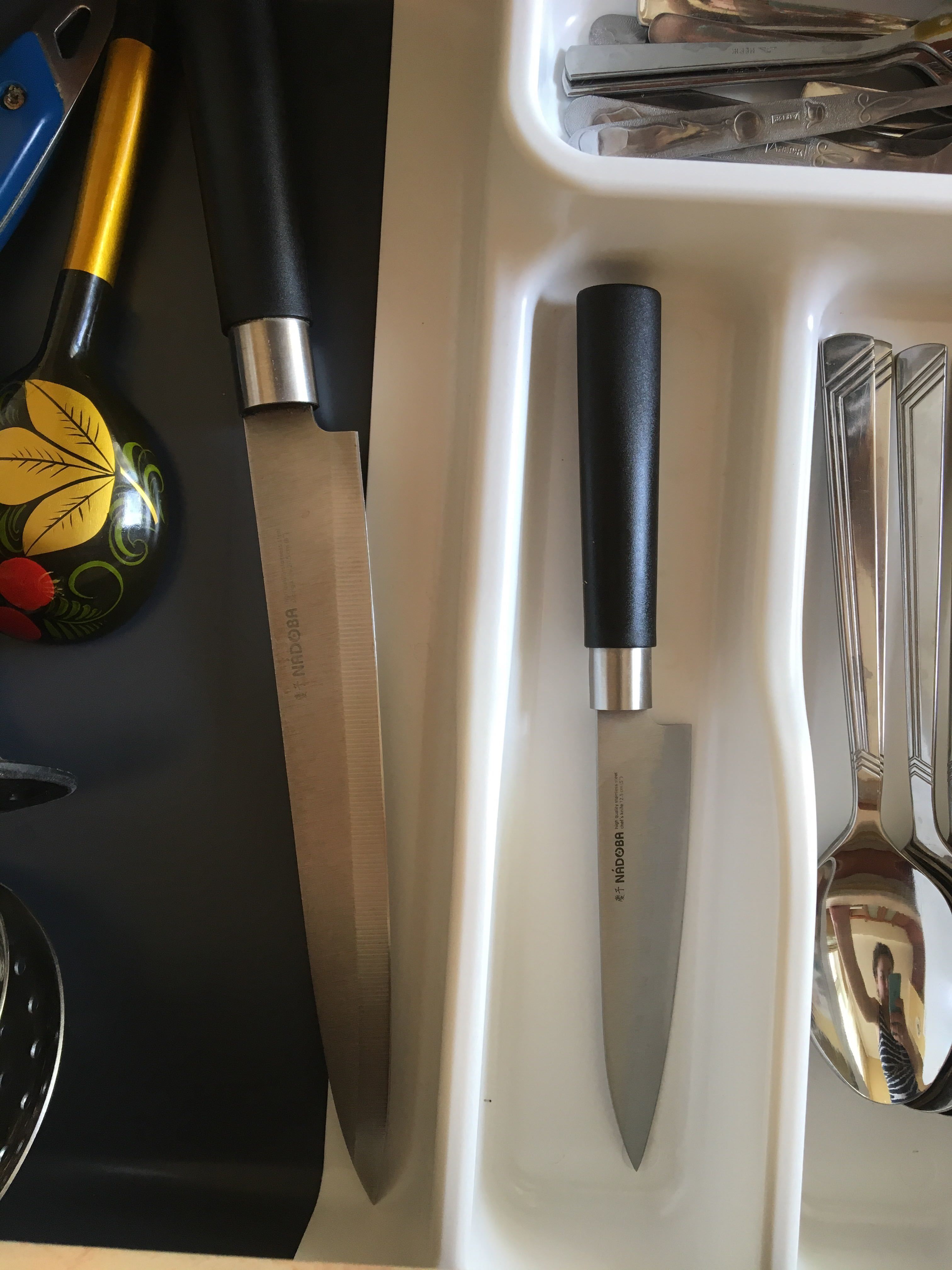 Фотография покупателя товара Нож кухонный NADOBA KEIKO поварской, лезвие 12,5 см - Фото 2