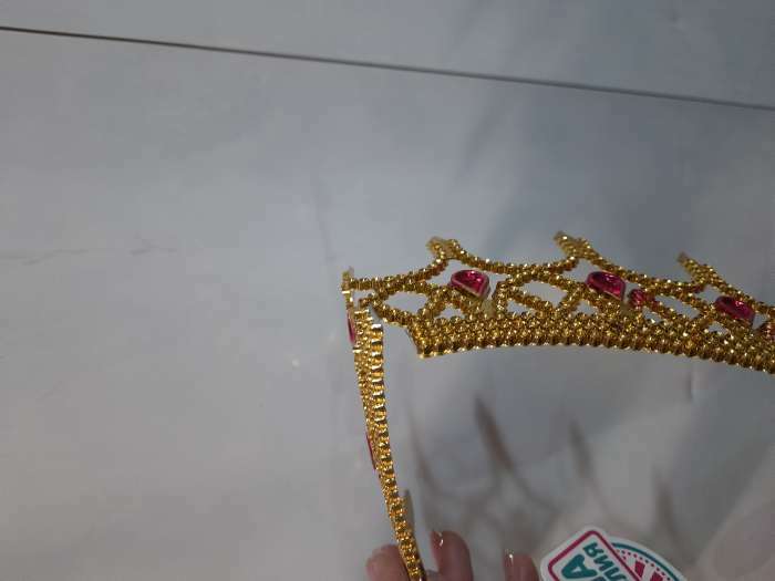 Фотография покупателя товара Корона «Принцессы», на веревочке, золото - Фото 12