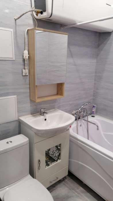 Фотография покупателя товара Зеркало-шкаф для ванной комнаты "Вена 40" белый/сонома, 40 х 70 х 13,6 см - Фото 2