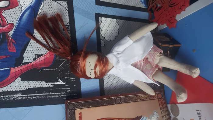 Фотография покупателя товара Интерьерная кукла «Боб», набор для шитья 21 × 0,5 × 29,7 см - Фото 2
