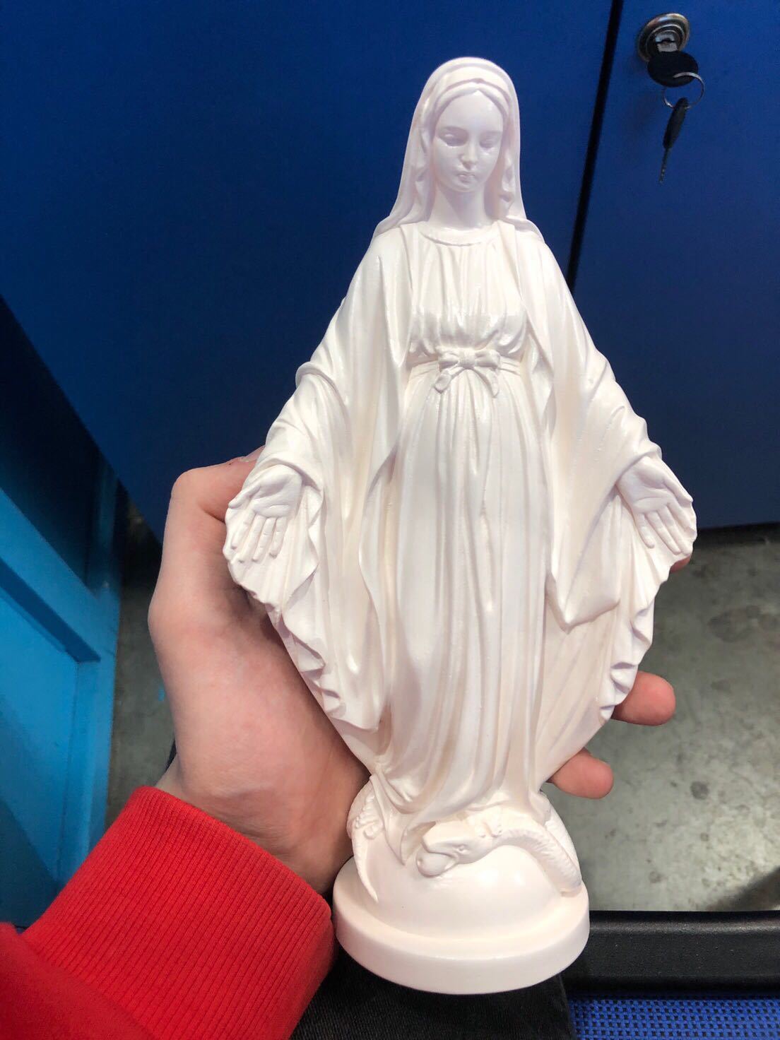 Фотография покупателя товара Фигура "Дева Мария" белая 23см - Фото 3