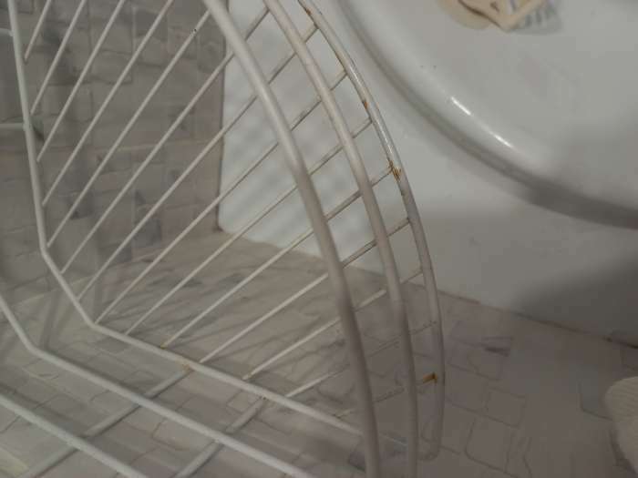 Фотография покупателя товара Полка для ванной угловая 3-х ярусная, 23×58,5 см, цвет белый - Фото 6