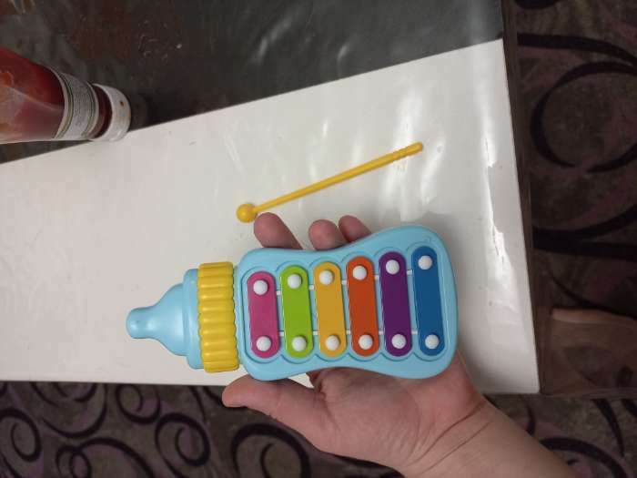 Фотография покупателя товара Игрушка музыкальная-металлофон «Малышок», цвета МИКС